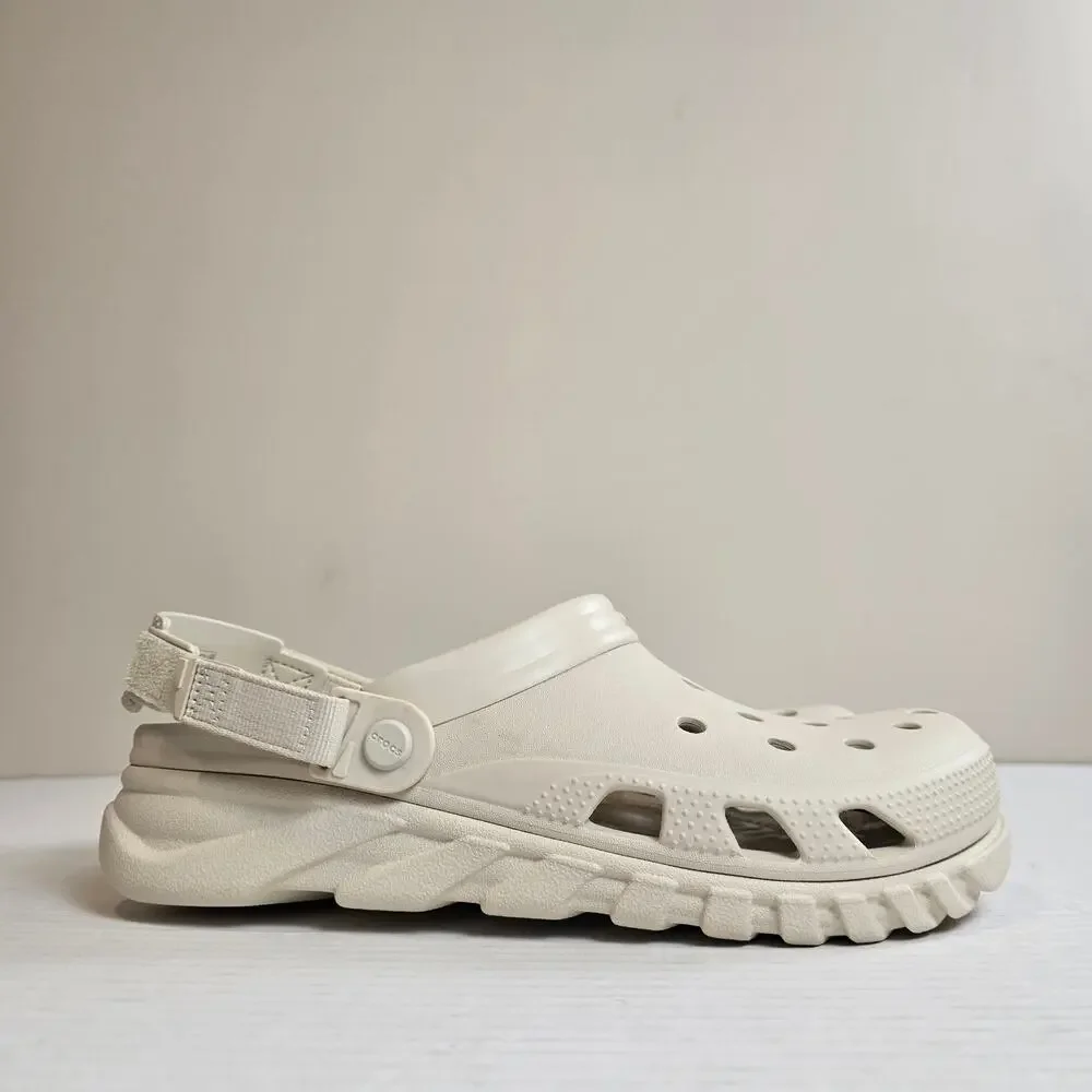 Crocs Duet Max II Clogs Size Men's 12 Stucco Water Shoes Adjustable Straps